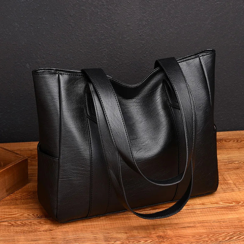 Sac à Main Femme Cuir Souple Grande Capacité - Tote Rétro Designer 2024 Messenger