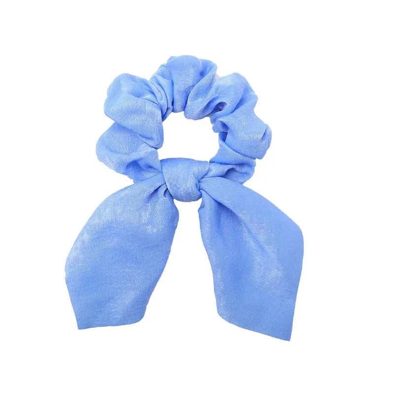 Lot Chouchous Nœuds Femme Fille - Élastiques Cheveux Imprimé Floral Queue de Cheval Accessoires