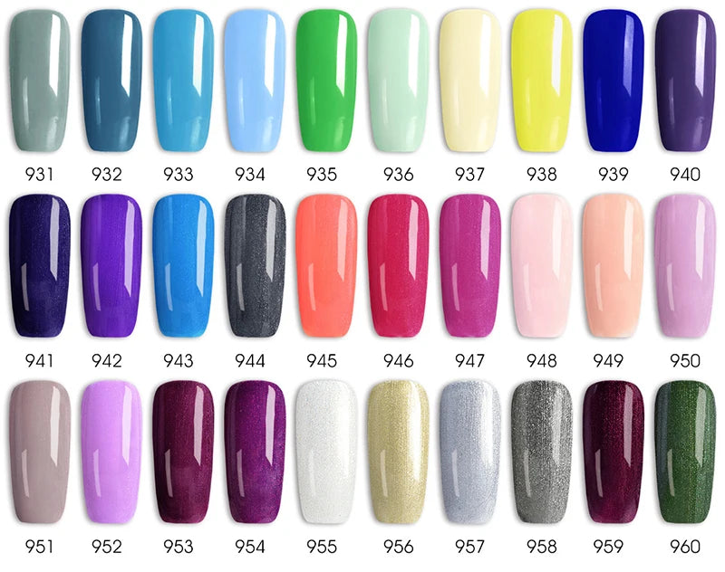 Vernis Gel Ongles VENALISA 7.5ml - Semi-Permanent UV Paillettes Mat Top Coat Couleurs Manucure