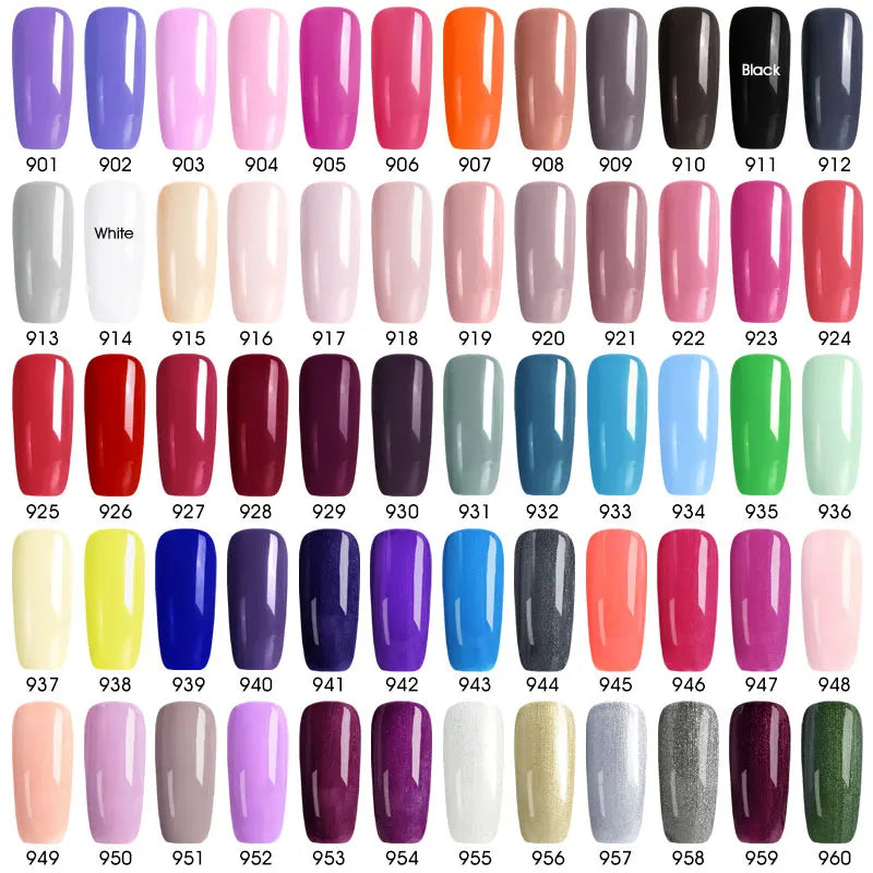 Vernis Gel Ongles VENALISA 7.5ml - Semi-Permanent UV Paillettes Mat Top Coat Couleurs Manucure