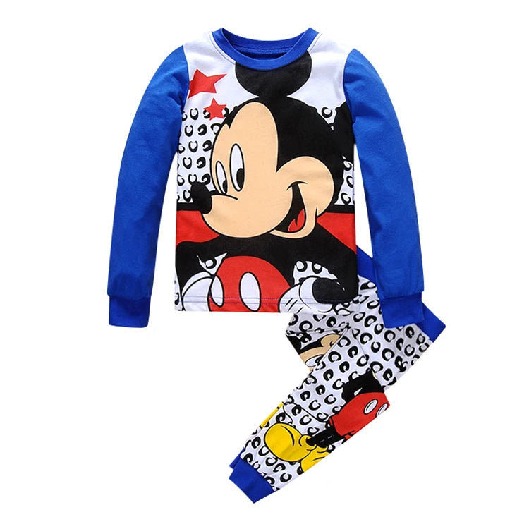 Pyjama Mickey Mouse Garçon Coton Manches Longues