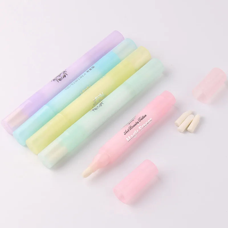 Lot 5 Stylos Dissolvant Vernis à Ongles - Correcteur Nettoyant Gel UV Sans Liquide Manucure Ongle DIY Nail Art