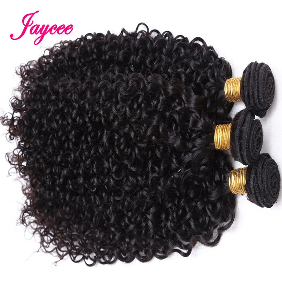 Mèches Cheveux Humains Mongols Kinky Curly 12A - Extensions Tissage 1/3 Bundles Bouclés Naturels
