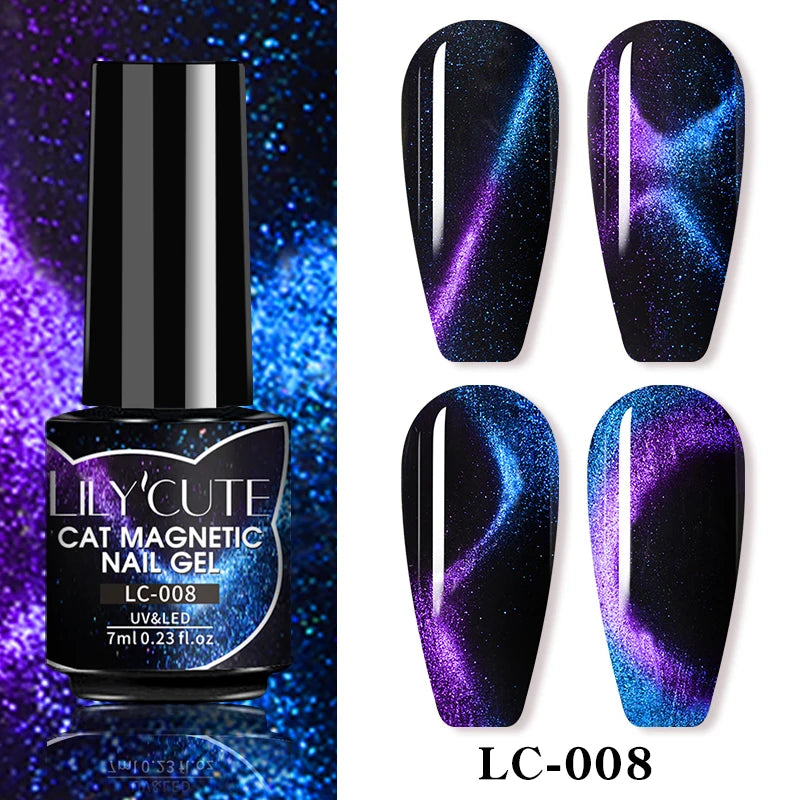 Vernis Gel Magnétique 9D Cat Eye 7ml - Effet Irisé
