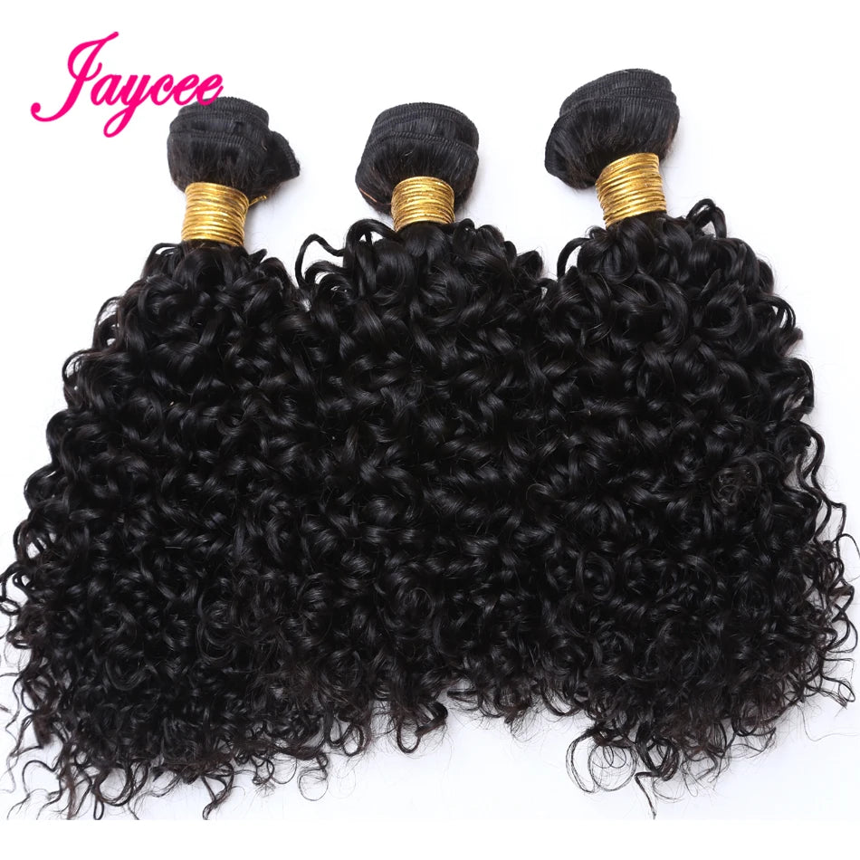 Mèches Cheveux Humains Mongols Kinky Curly 12A - Extensions Tissage 1/3 Bundles Bouclés Naturels