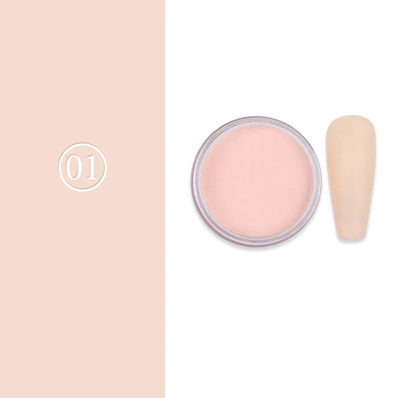 Set Poudre Acrylique 15g Extension Ongles - Trempage Pigment Poussière Liquide Acrylique Manucure Design Sculpture Kit