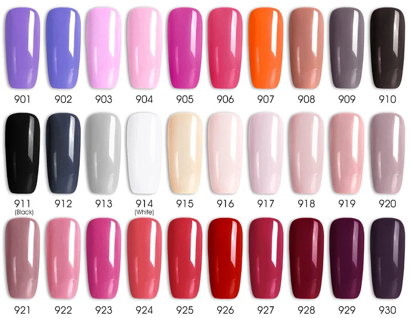 Vernis Gel Ongles VENALISA 7.5ml - Semi-Permanent UV Paillettes Mat Top Coat Couleurs Manucure