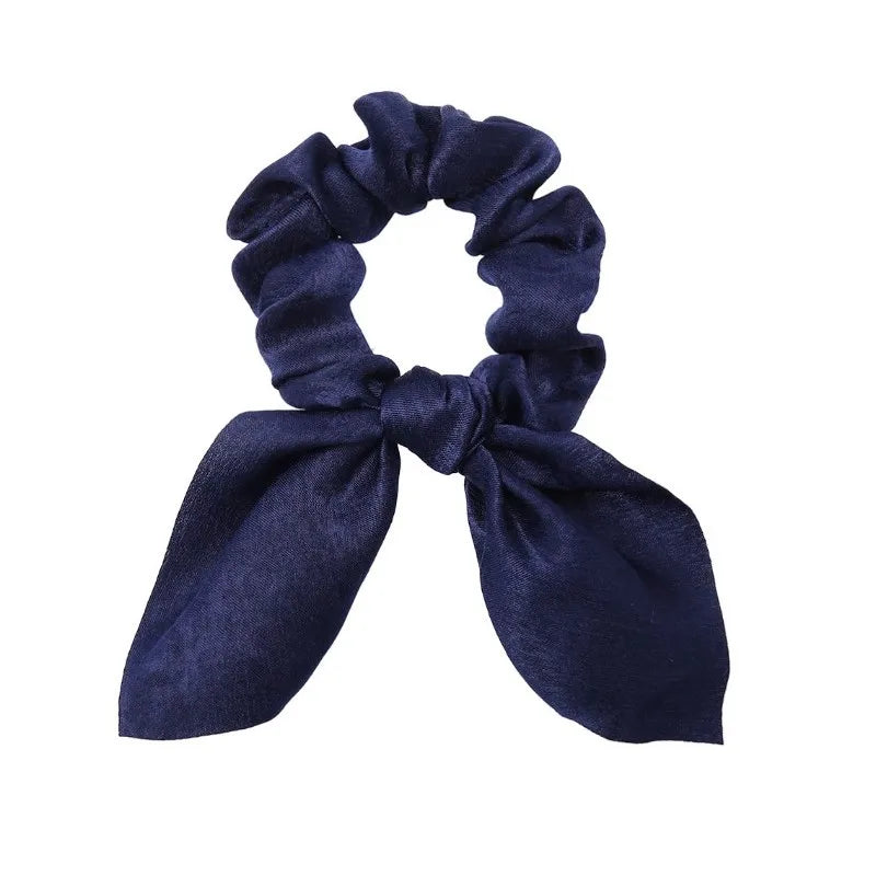 Lot Chouchous Nœuds Femme Fille - Élastiques Cheveux Imprimé Floral Queue de Cheval Accessoires