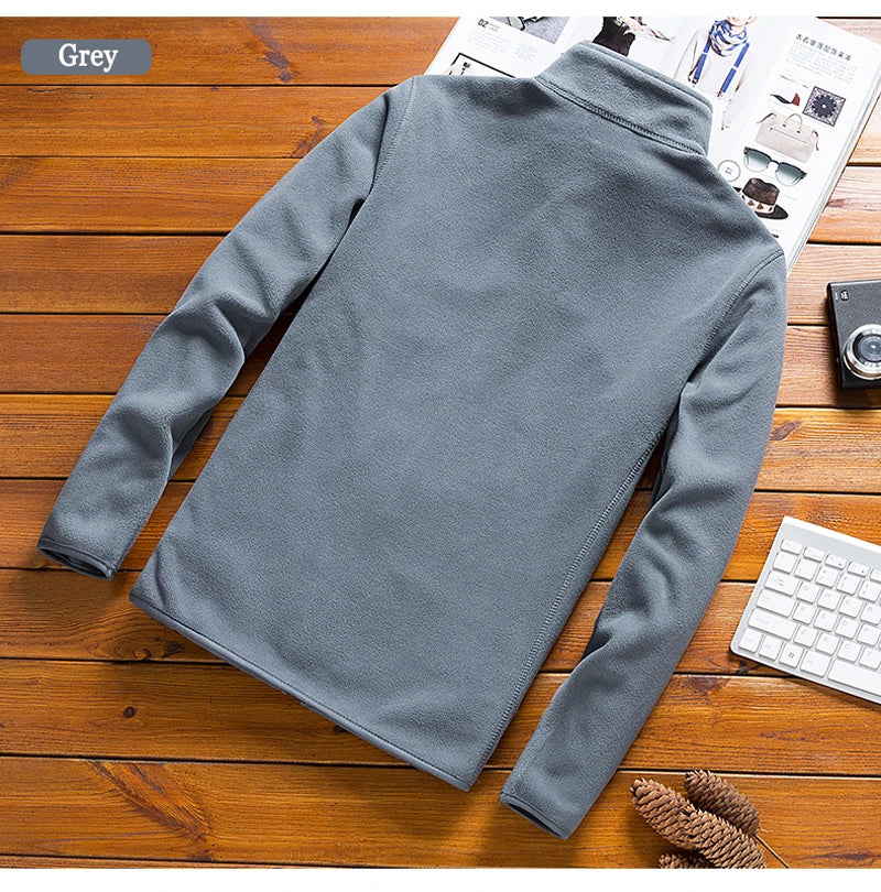 Veste Homme Softshell Tactique Polaire - Coupe-Vent Thermique Outdoor Montagne Armée