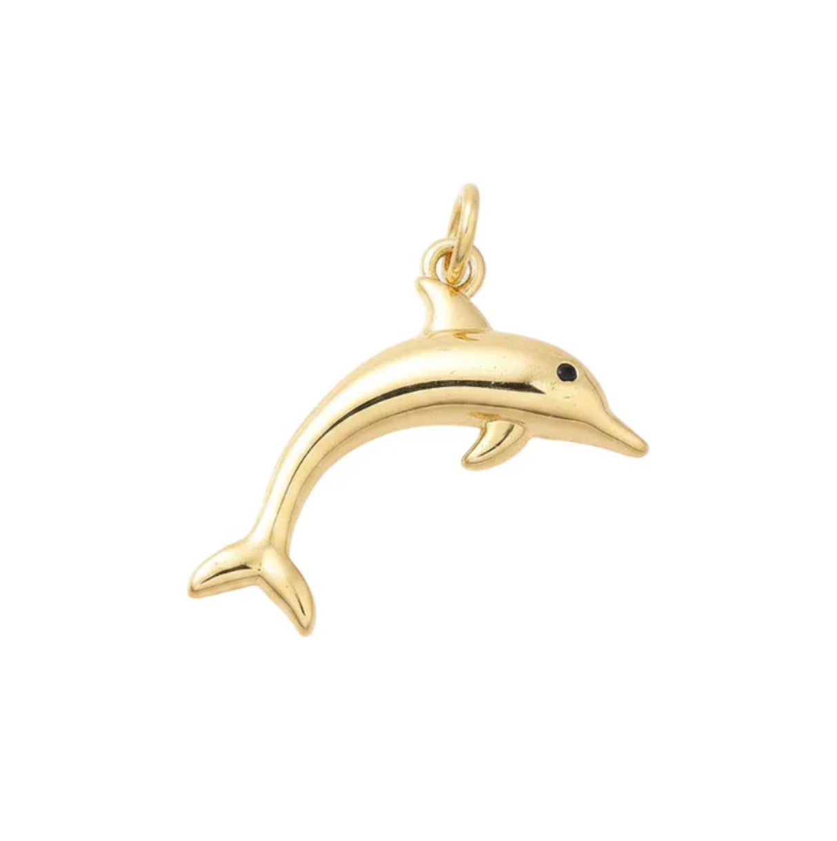 Pendentif breloque dauphin Plaqué or