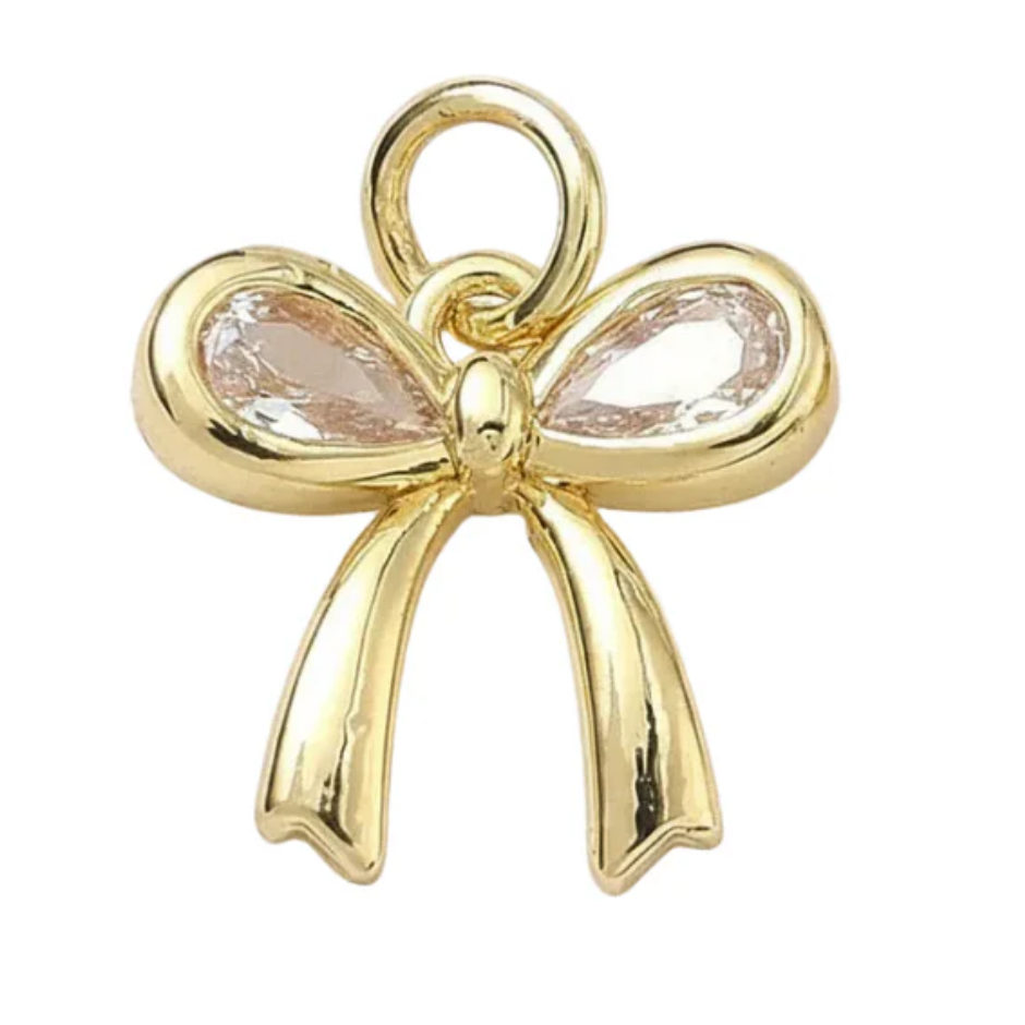 Pendentif breloque noeud Plaque or