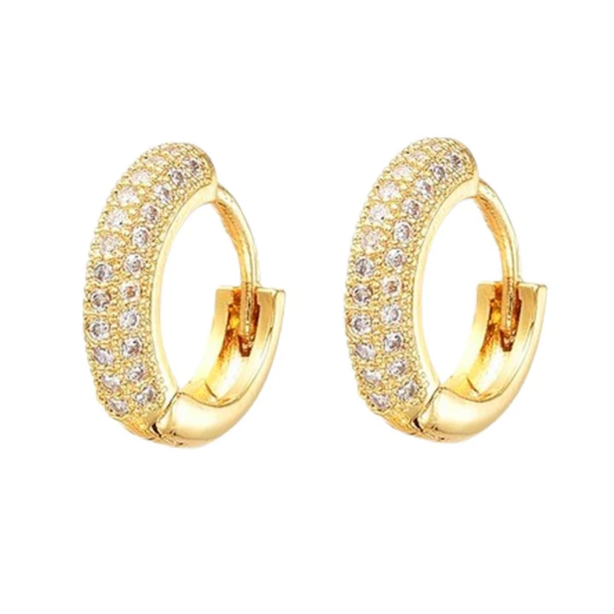 Boucles d'oreilles creoles Plaque or