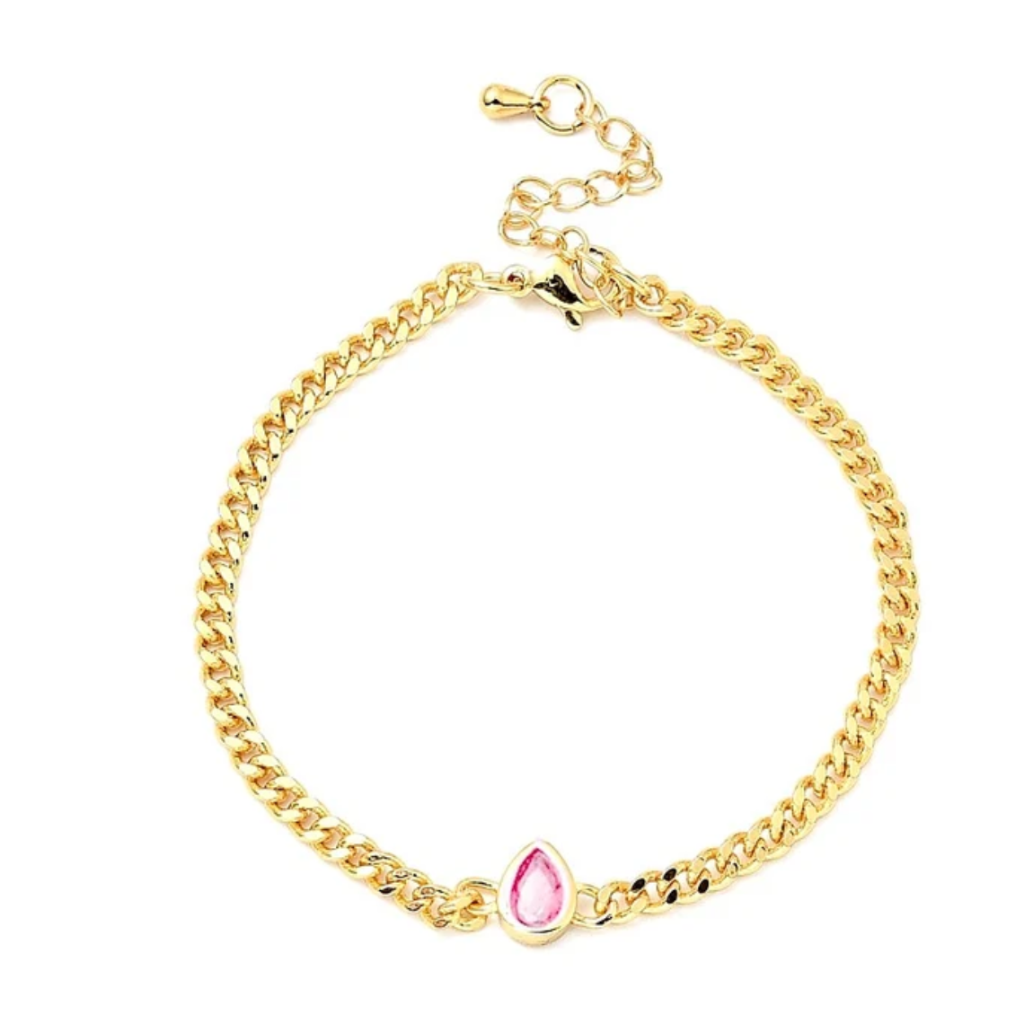 Bracelet souple or pendant vert plaqué or