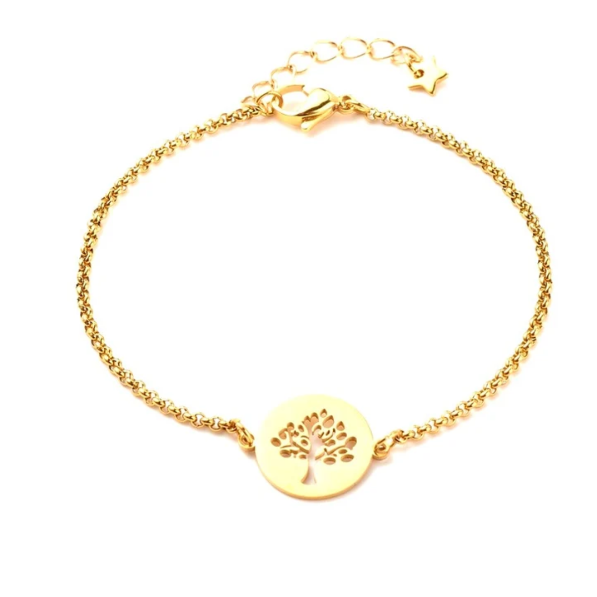 Bracelet acier inoxydable arbre de vie