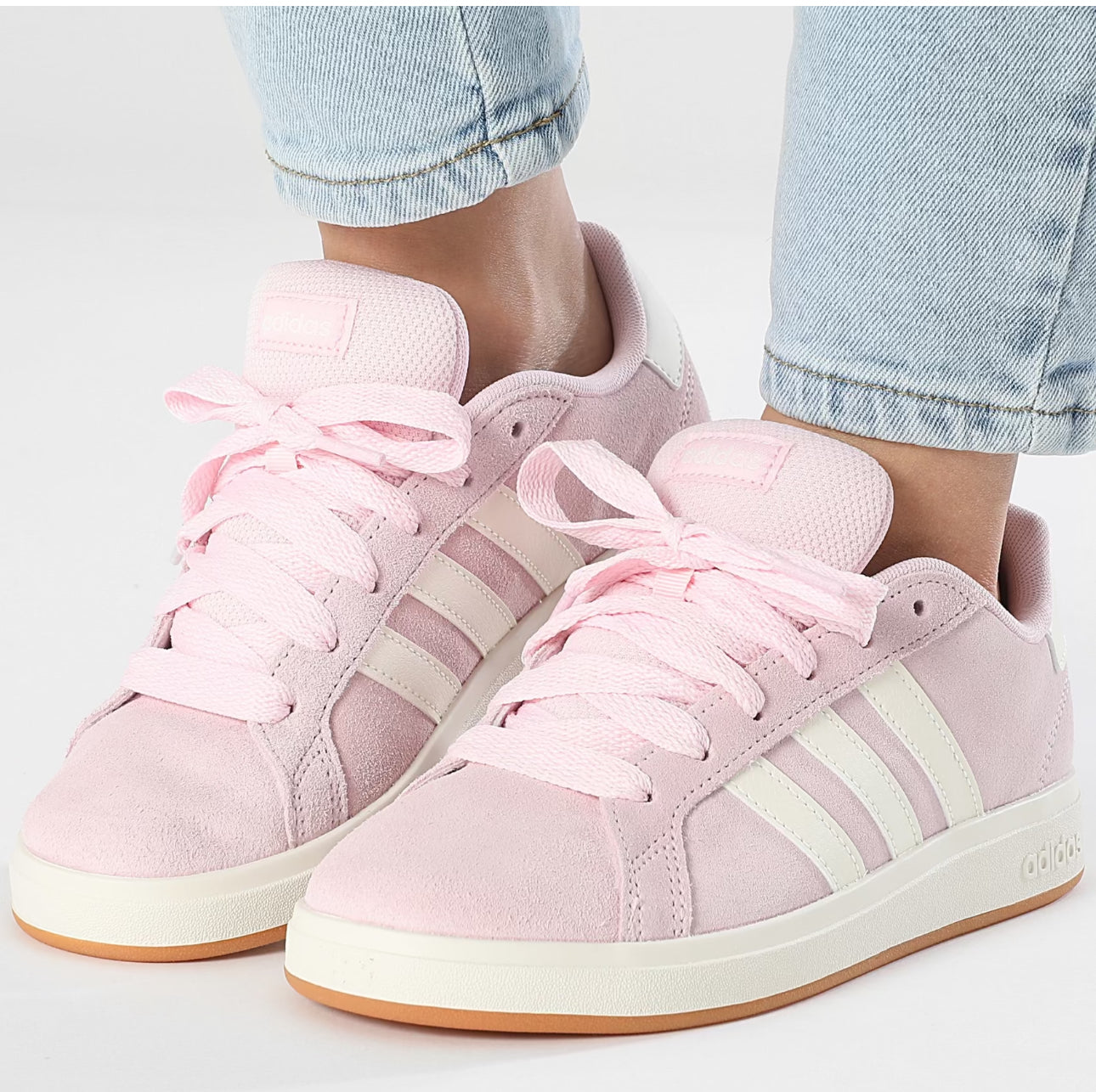 Adidas Sportswear Baskets Femme Grand Court 00s K JP5895 Clear Pink Off White Gum