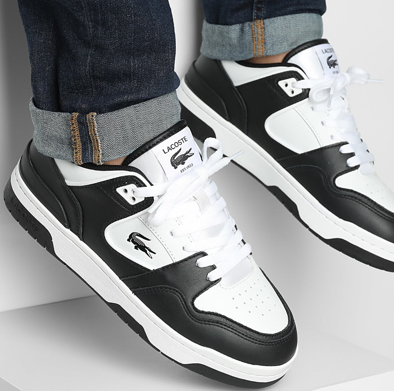 Lacoste Baskets Courtcage Set 126 Black White