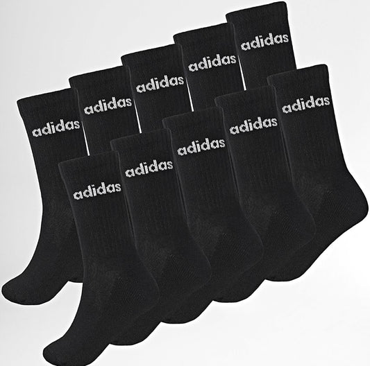 Adidas Sportswear Lot De 10 Paires De Chaussettes Lin Crew KF9092 Noir