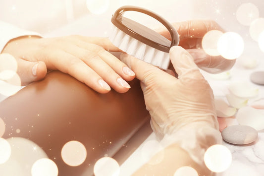 Brosse à Ongles Ronde Plastique Portable - Douce Nail Art Pédicure Nettoyage Poussière Lime Voyage Déplacement