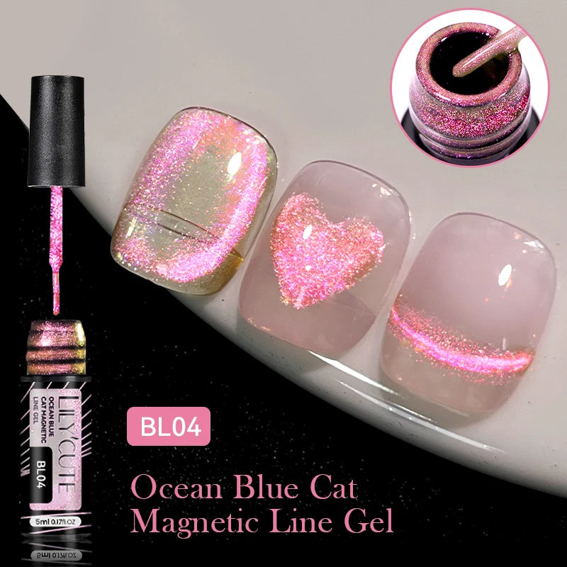 Vernis Gel Magnétique 9D Cat Eye 7ml - Effet Irisé