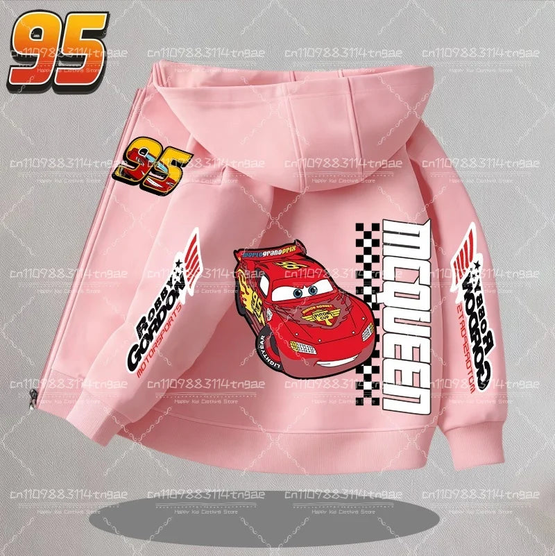 Veste à Capuche Garçon Cars Flash McQueen