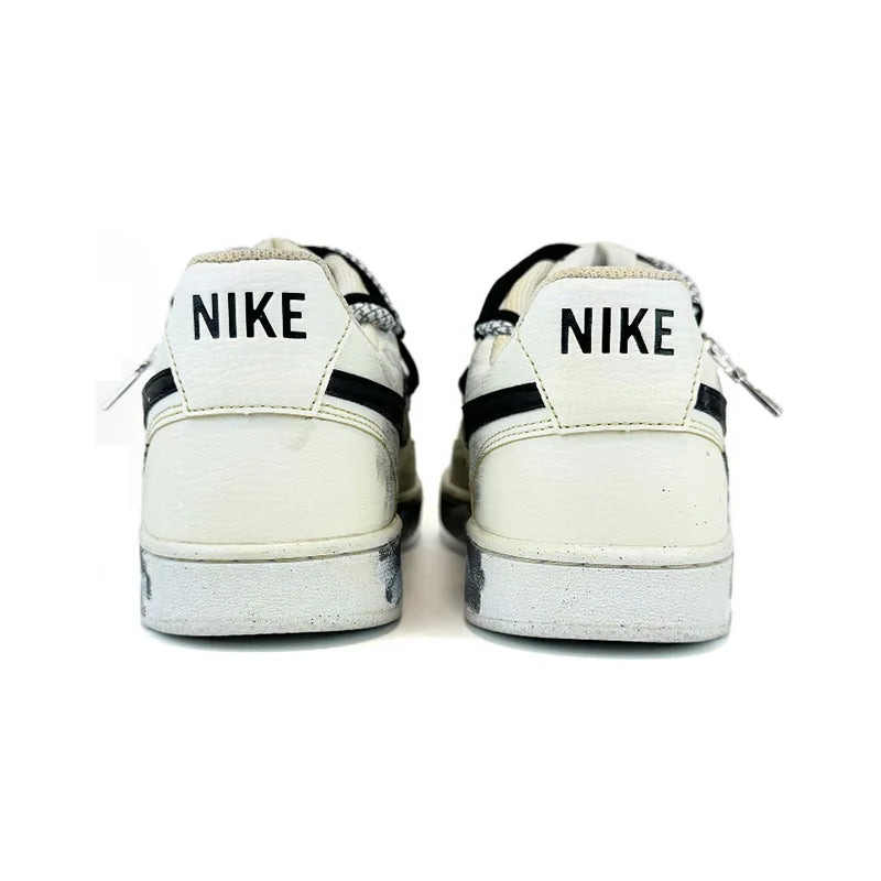 Nike Court Vision 1 Low – Baskets Homme « Œil de Dieu 2.0 » Effet Vieilli Éclaboussures
