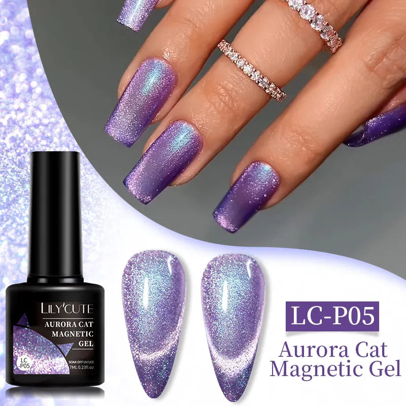 Gel Extension Ongles Paillettes LILYCUTE 15ml - Vernis Semi-Permanent UV Construction Nail Art