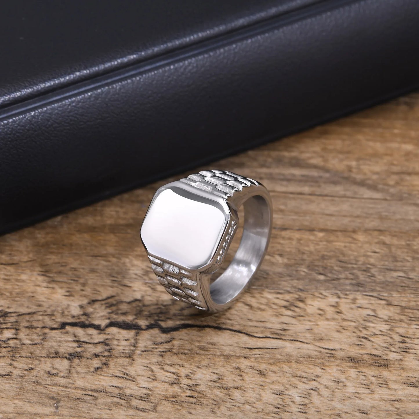 Bague Chevalière Zodiaque Acier Personnalisable - Homme Cadeau