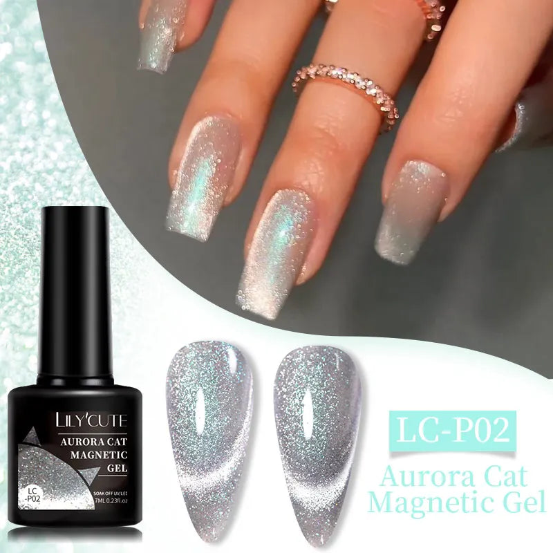 Gel Extension Ongles Paillettes LILYCUTE 15ml - Vernis Semi-Permanent UV Construction Nail Art