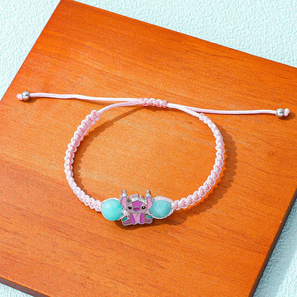 Bracelet Stitch Disney - Bracelet Charms Lilo & Stitch Enfant Cadeau Anniversaire