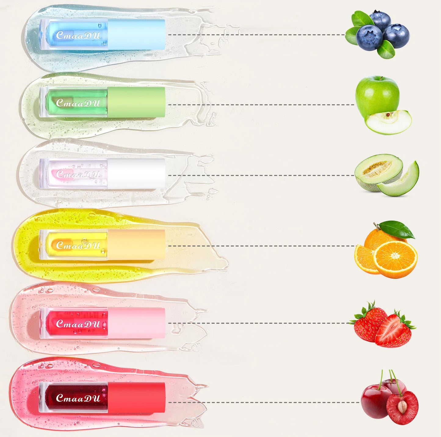 Gloss Lèvres Hydratant Infusé Baies - Huile Nourrissante Longue Tenue Hydratante Tous Types Peau Waterproof