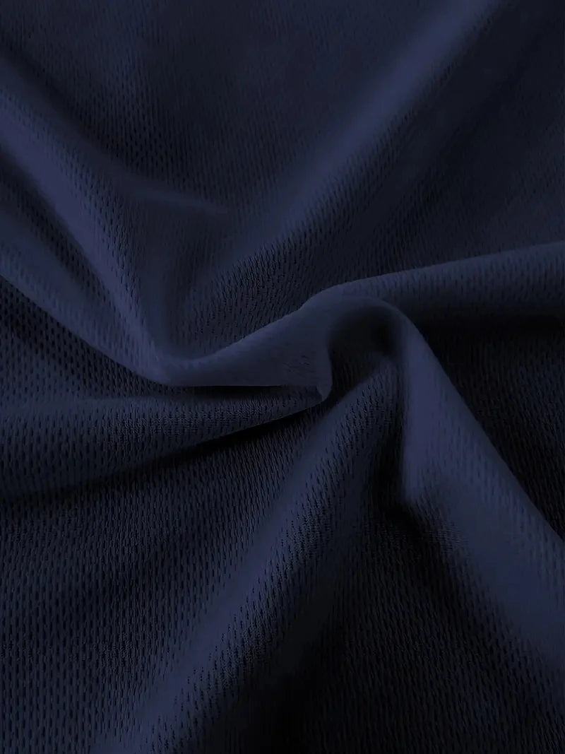 Ensemble Homme 2 Pièces Grande Taille - Polo Manches Courtes à Boutons & Short Mesh Respirant Été Casual