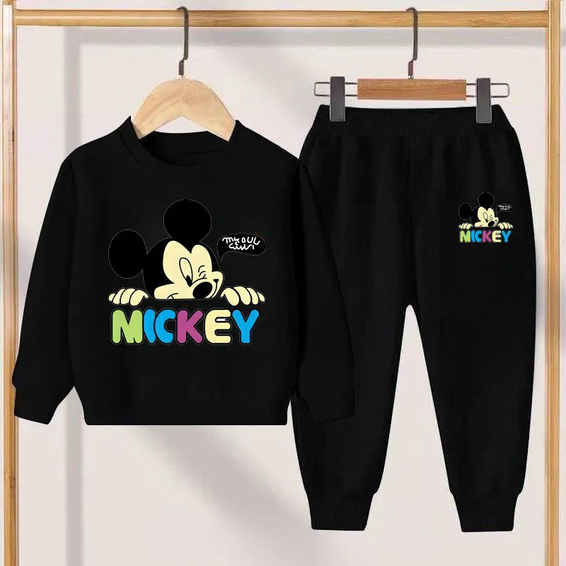 Ensemble Sweat à Capuche Mickey Disney - Survêtement Enfant Garçon 2 Pièces Automne Hiver