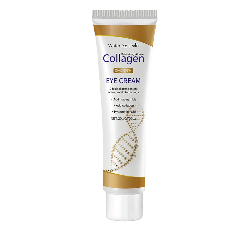 Crème Contour Yeux Collagène - Anti-Cernes Poches Raffermissant Hydratant Soin Yeux Anti-Âge