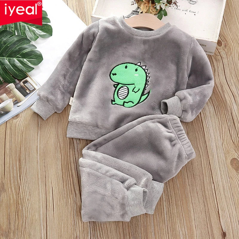Ensemble Pyjama Enfant Flanelle Polaire - Vêtement Nuit Chaud
