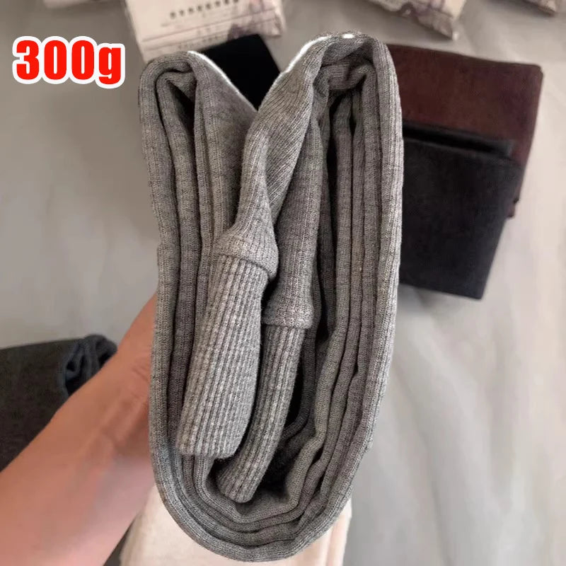 Collants Femme Fashion Gris Tricotés Pression - Automne Hiver Taille Haute Élastiques Streetwear Stocking 2026 Basic Pantyhose