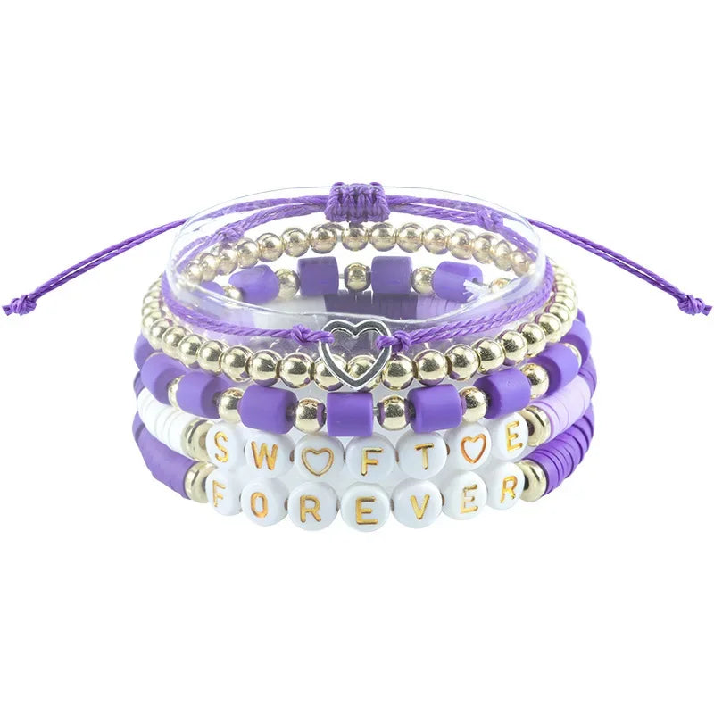 Bracelet Taylor Swift 1989 Lover - Bohème Lettres Fait Main Cadeau Fans