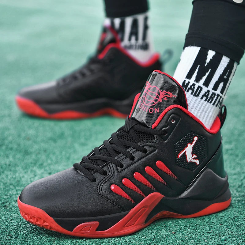 Baskets Basketball Mixte - Respirantes Amorti Antidérapantes Training Gym