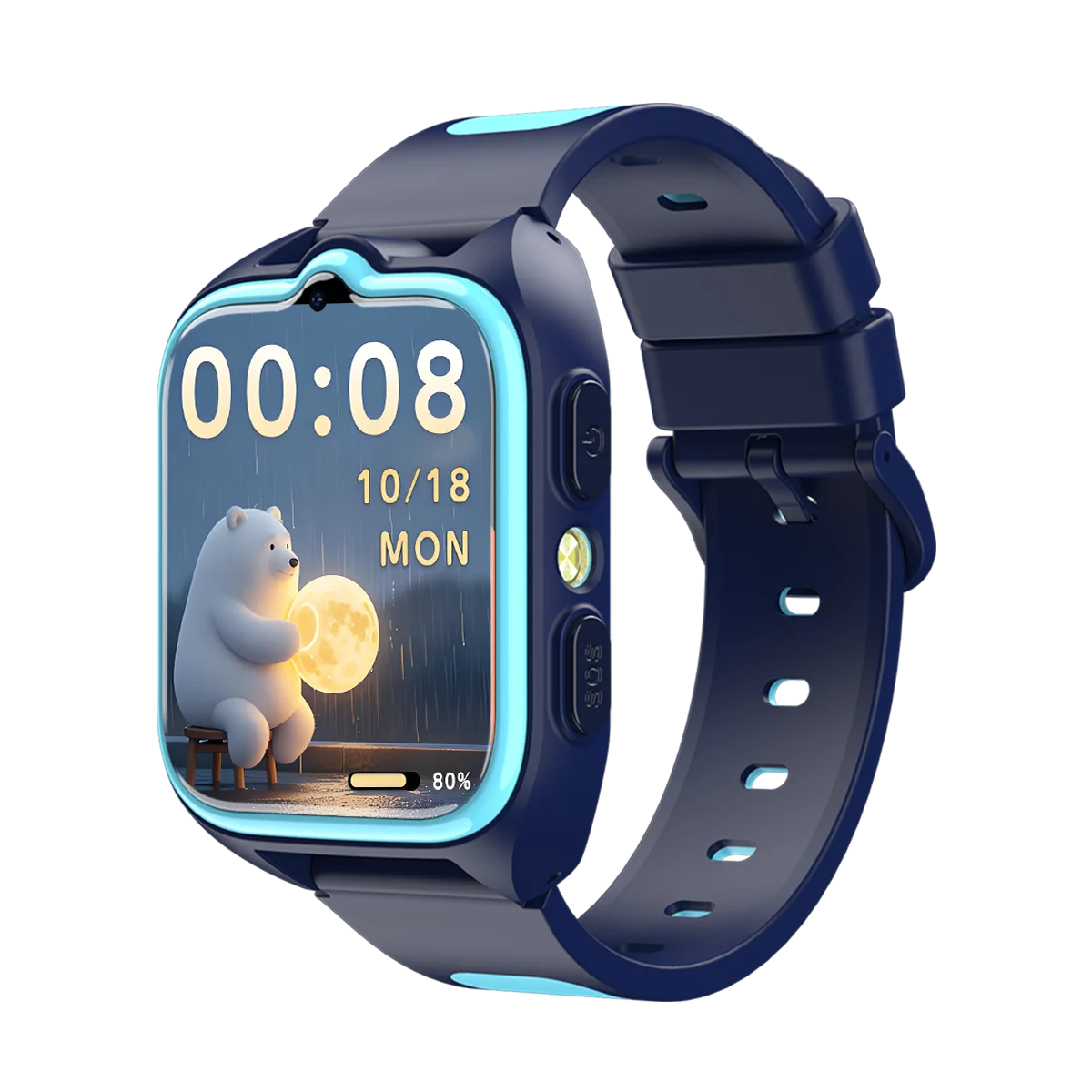 Montre Connectée Enfant Blackview Z30 4G - Smartwatch GPS WiFi LBS Appel Vidéo Téléphone Bleu