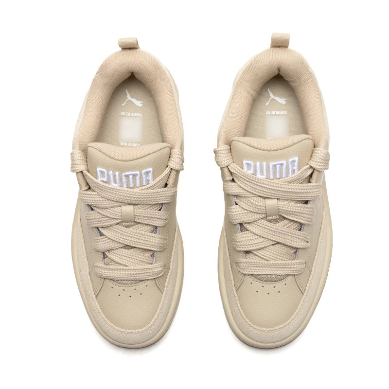 Sneakers Unisexe PUMA Rétro – Cuir, Semelle Caoutchouc, Style Casual Couple