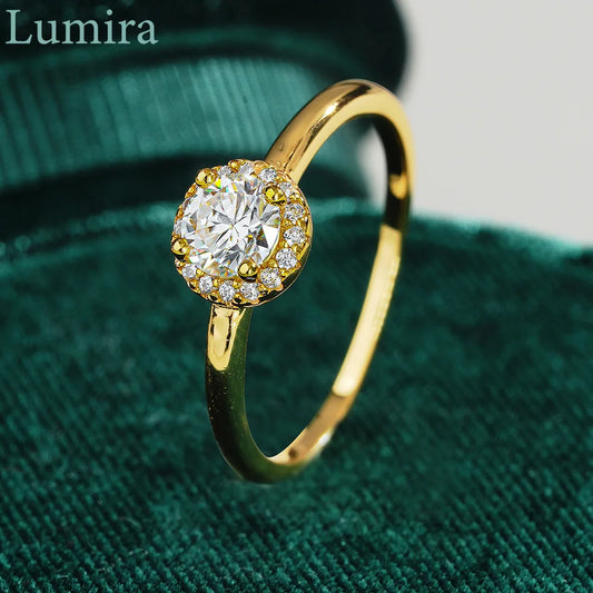 Bague Lumira Or 18K Moissanite 0.5 Carat - Femme Luxe GRA