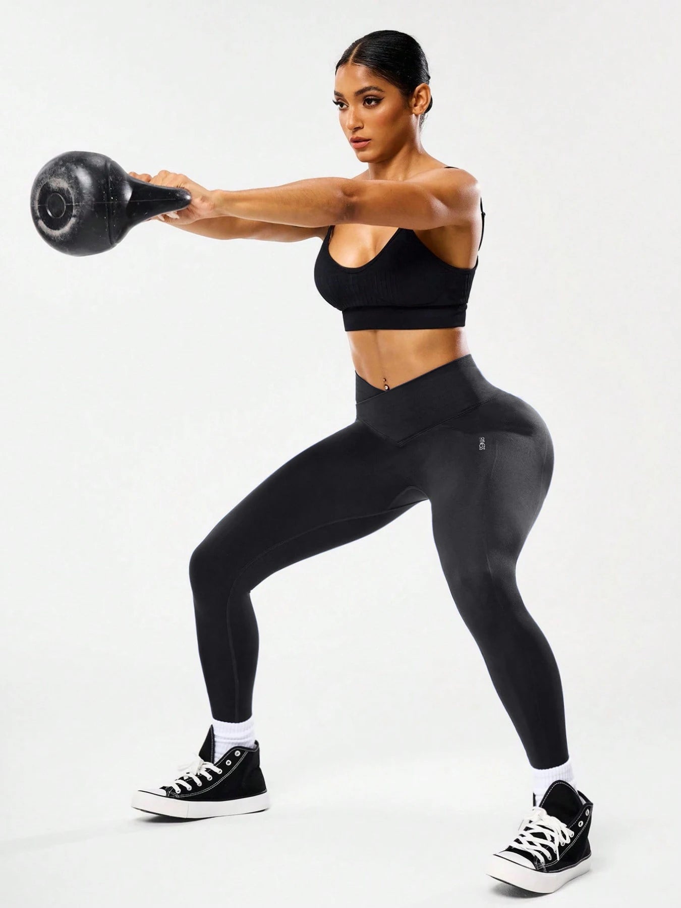 Legging Femme Fitness Taille Haute Effet Sculptant - Sport