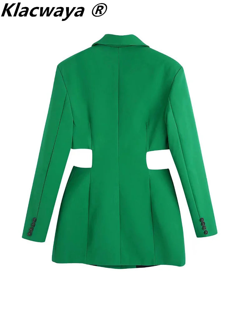 Robe Courte Ajourée Manches Longues - Mini Robe Vintage avec Poches