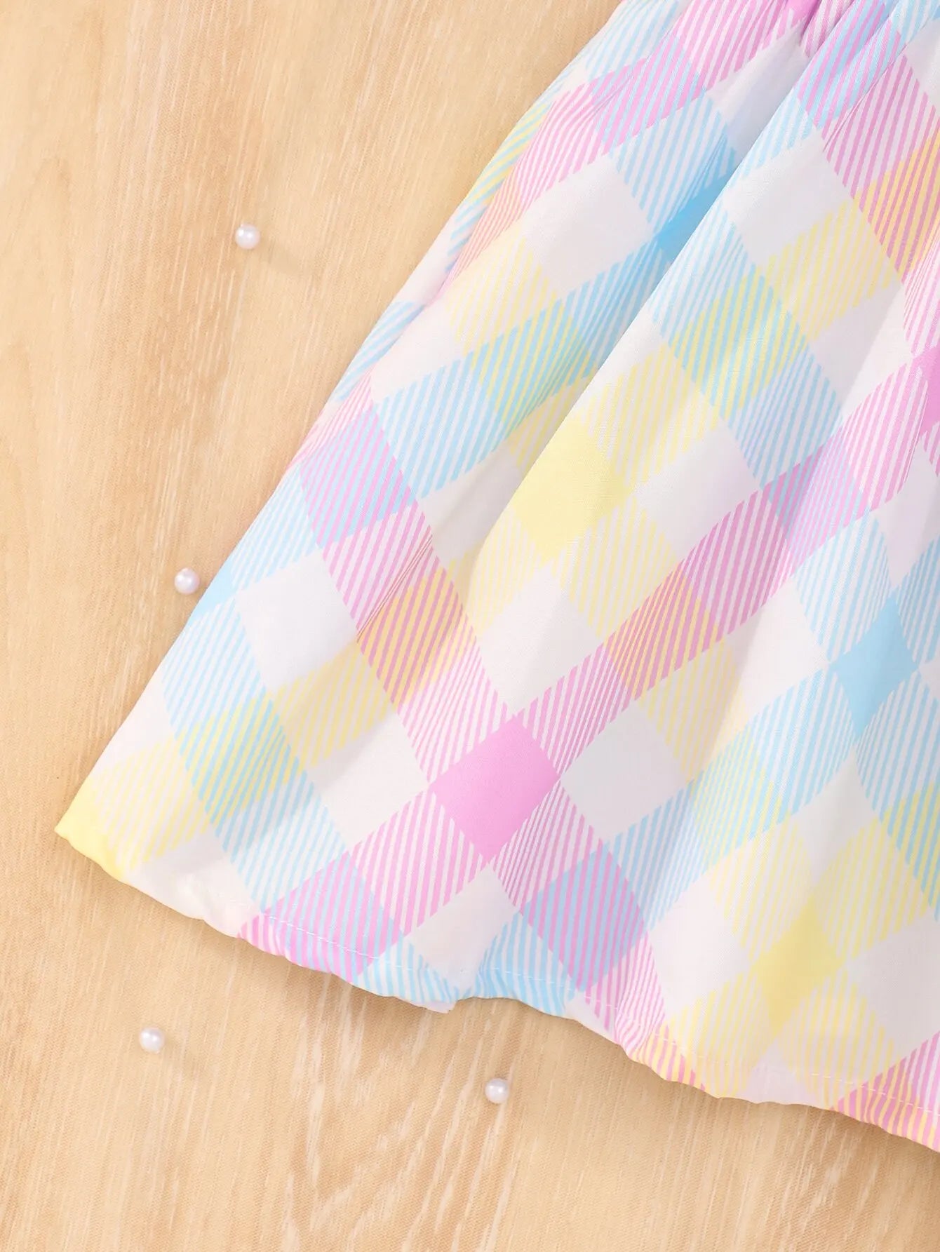 Robe Bébé Fille Été - Robe Sans Manches Carreaux Rose Bleu 18-24 Mois Voyage Vacances