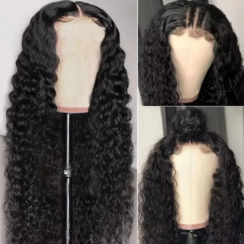 Perruque Glueless Wear and Go 5x5 4x4 - Cheveux Naturels Lace Closure HD Deep Wave Pré-Plumée