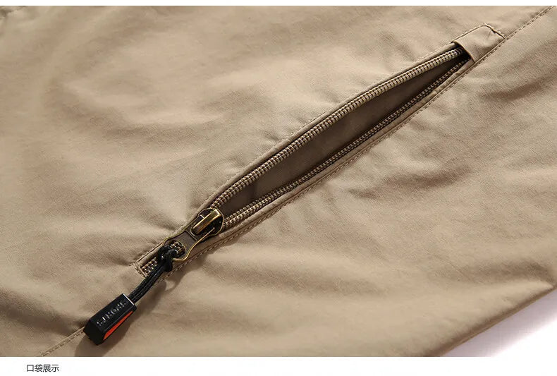 Veste Homme Camping Randonnée - Coupe-Vent Imperméable Respirant Outdoor Printemps-Automne