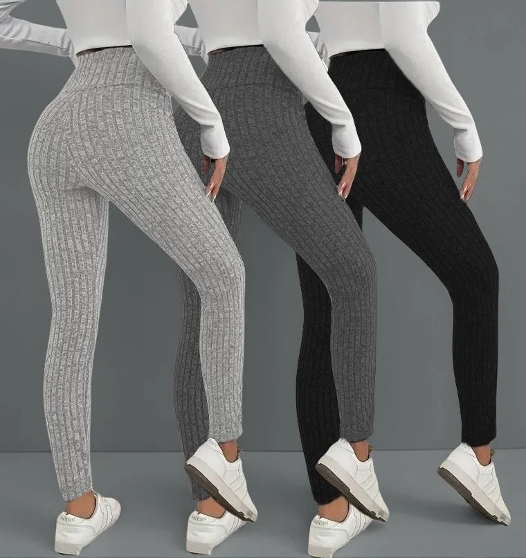 Pantalon Femme Large Taille Élastique - Casual Couleur Unie