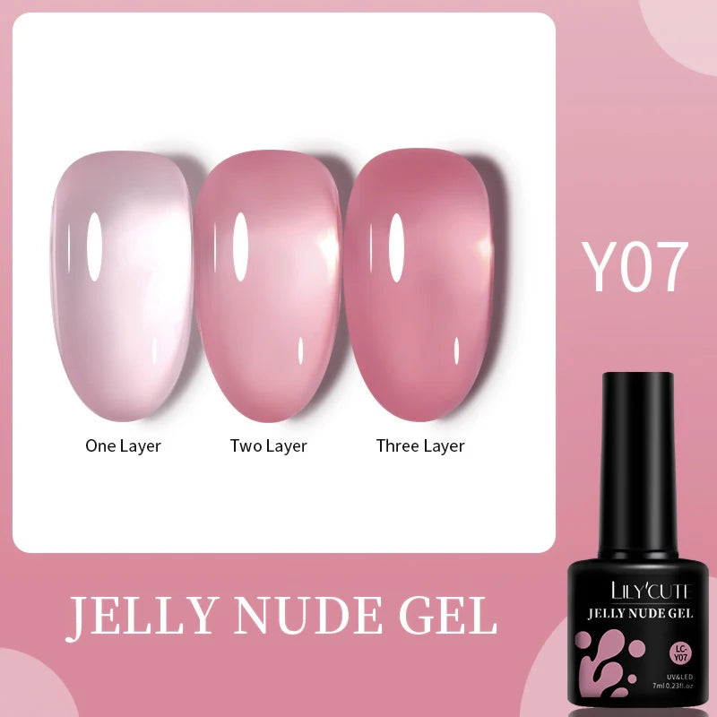 Vernis Gel LILYCUTE Ancora Red Automne Hiver - Semi-Permanent Soak Off UV LED Manucure Nail Art