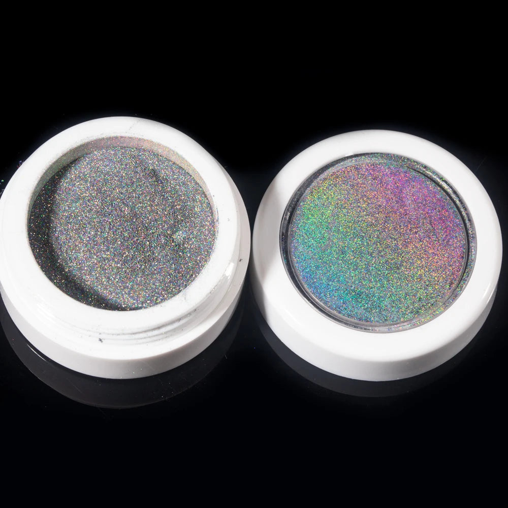 Poudre Ongles Holographique 0.2g Laser Chrome Aurora Sirène Pigment Poudre Poussière Manucure Nail Art Décorations