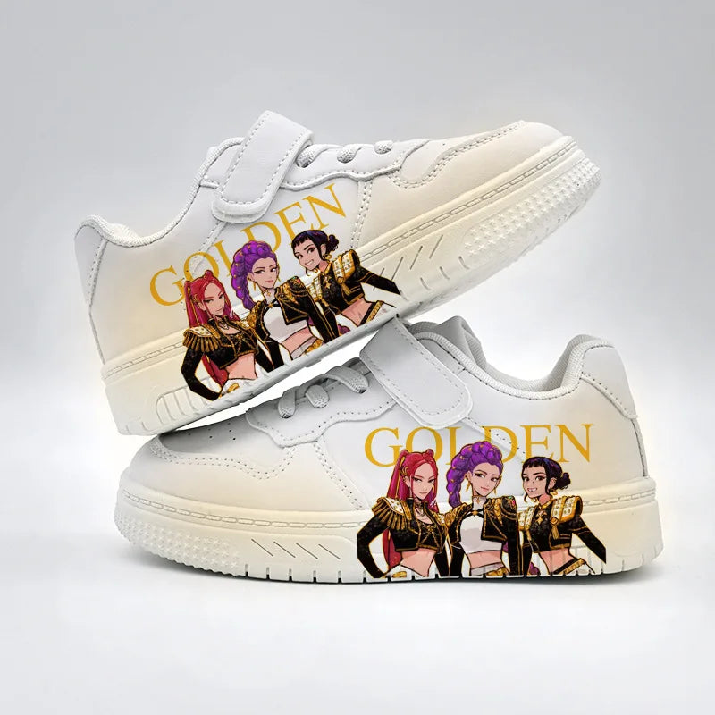 Chaussures Enfant KPop Demon Hunters - Baskets Garçon Fille 4-6 Ans, Impression 3D, Semelle Antidérapante, Idée Cadeau Noël