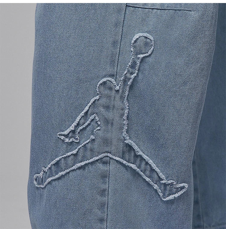 Jean Jordan Nike Femme – Coupe Droite Denim Casual & Fashion